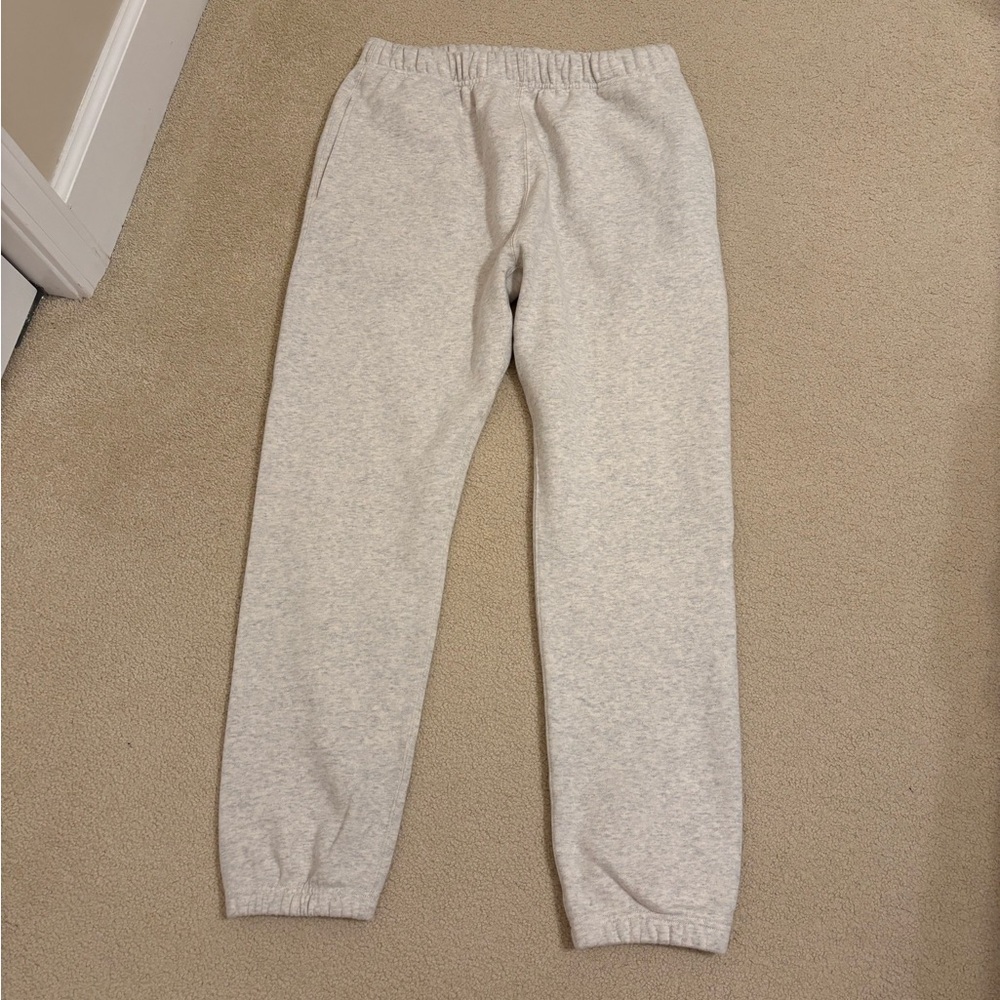 Men's cream Sweatpants, 100% cotton